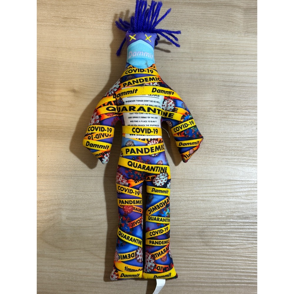 Dammit Doll COVID-19 Pandemic Quarantine Stress Toy Multi OS Unisex Gag Gift